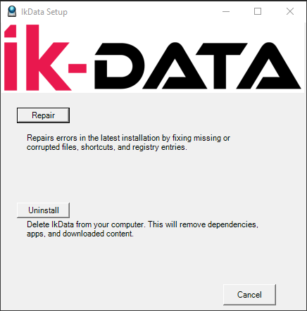 IkData Uninstall